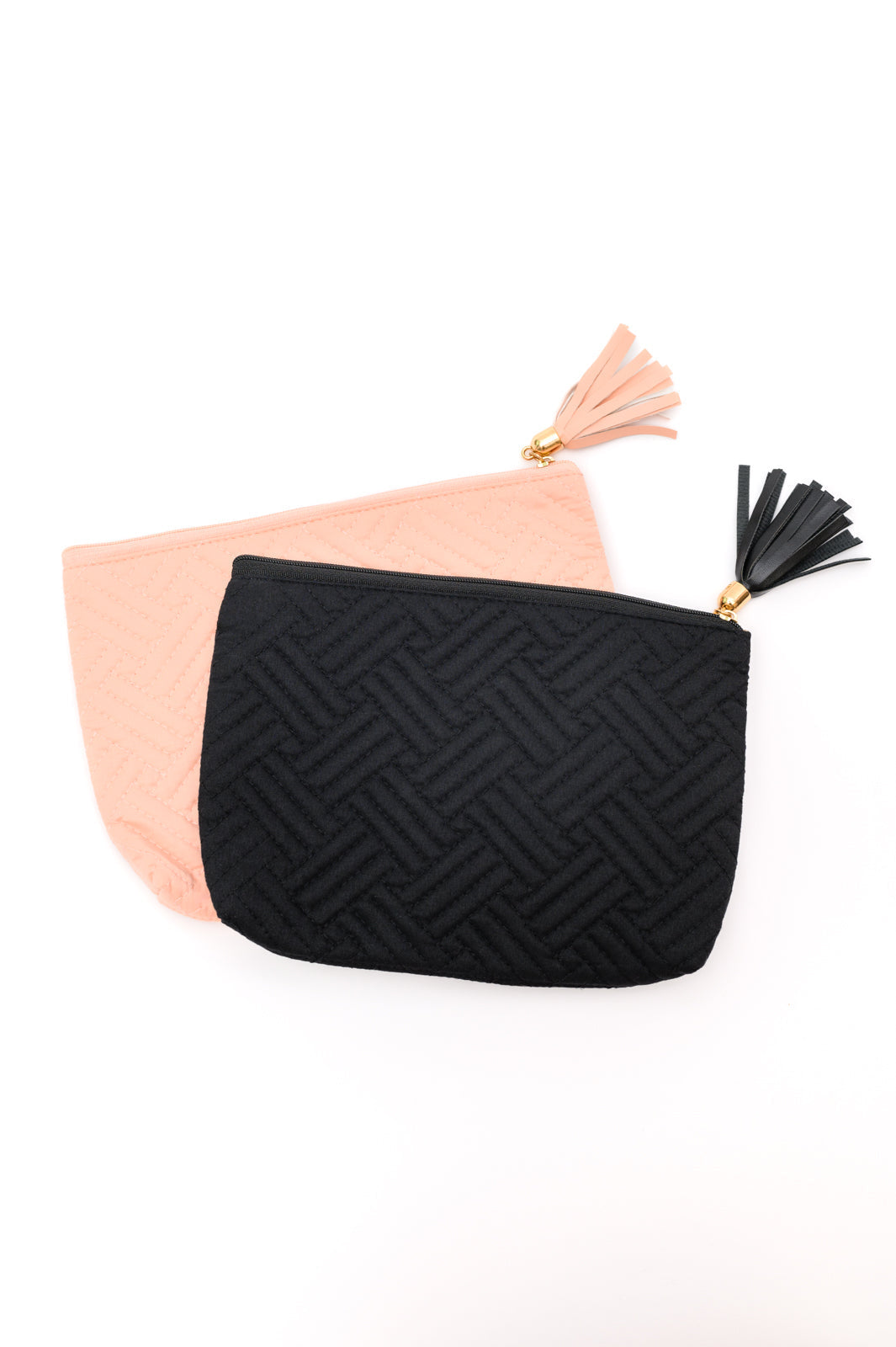 Womens - Quilted Travel Zip Pouch In Pink