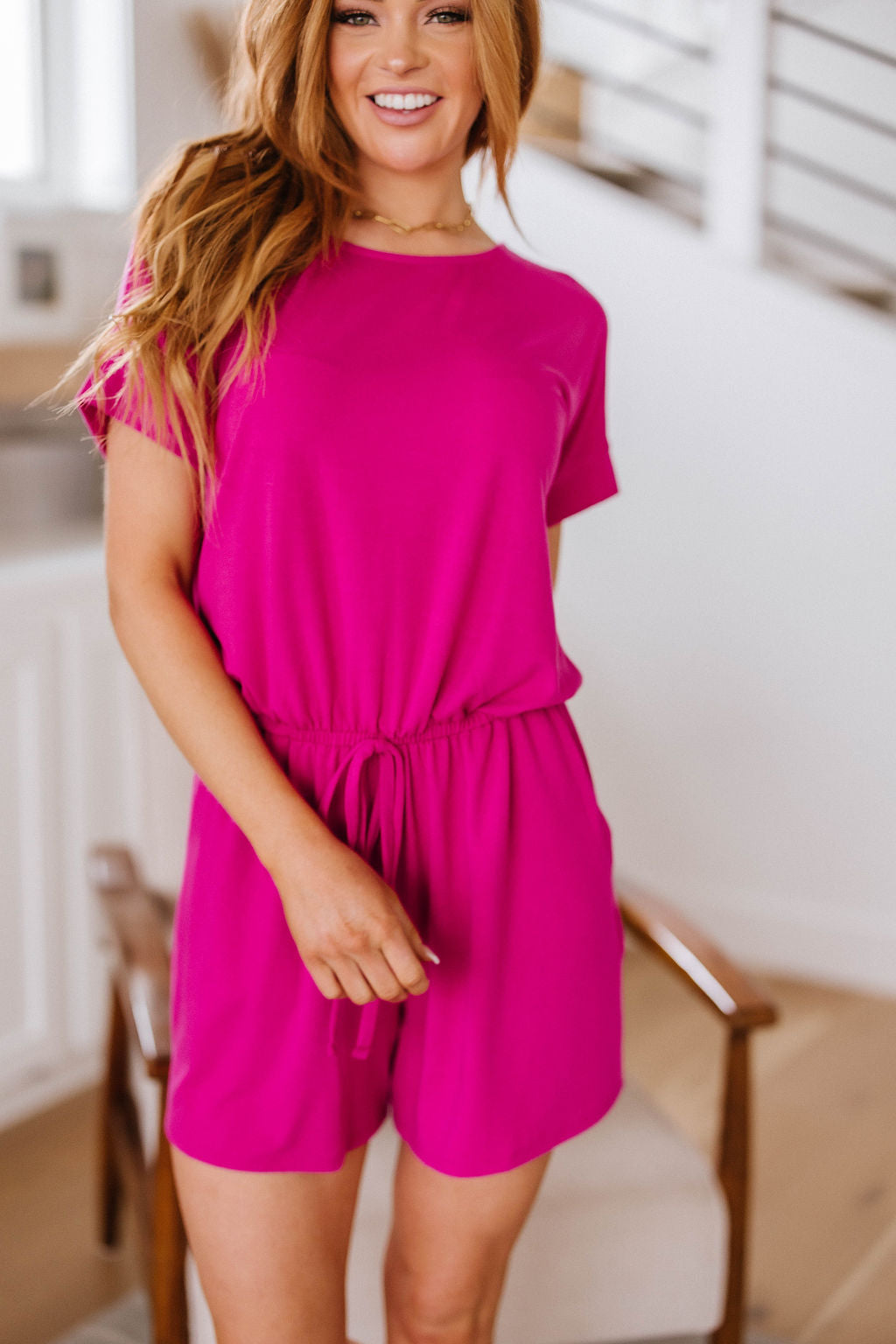 Womens - Real Cozy Romper In Magenta