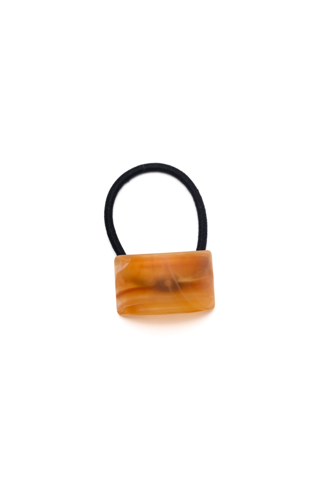 Womens - Rectangle Cuff Hair Tie Elastic In Amber
