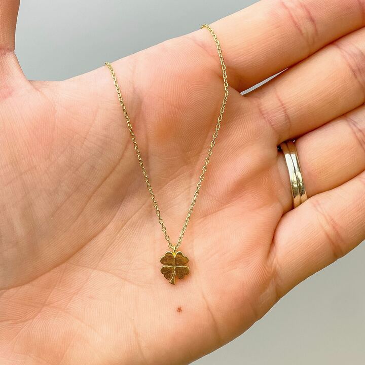 Womens - PREORDER: Shamrock Gold-Dipped Pendant Necklace