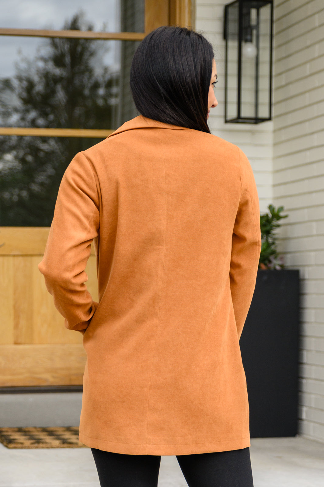 Womens - She's On Point Collared Coat In Rust