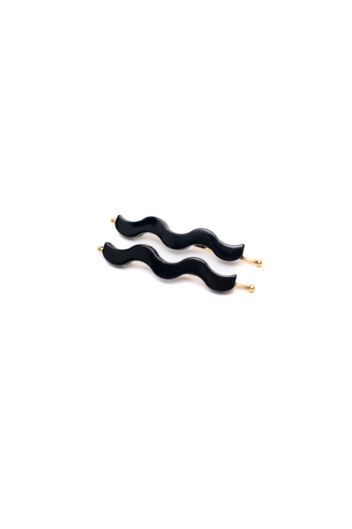 Womens - Sleek Waves Hair Clip In Black