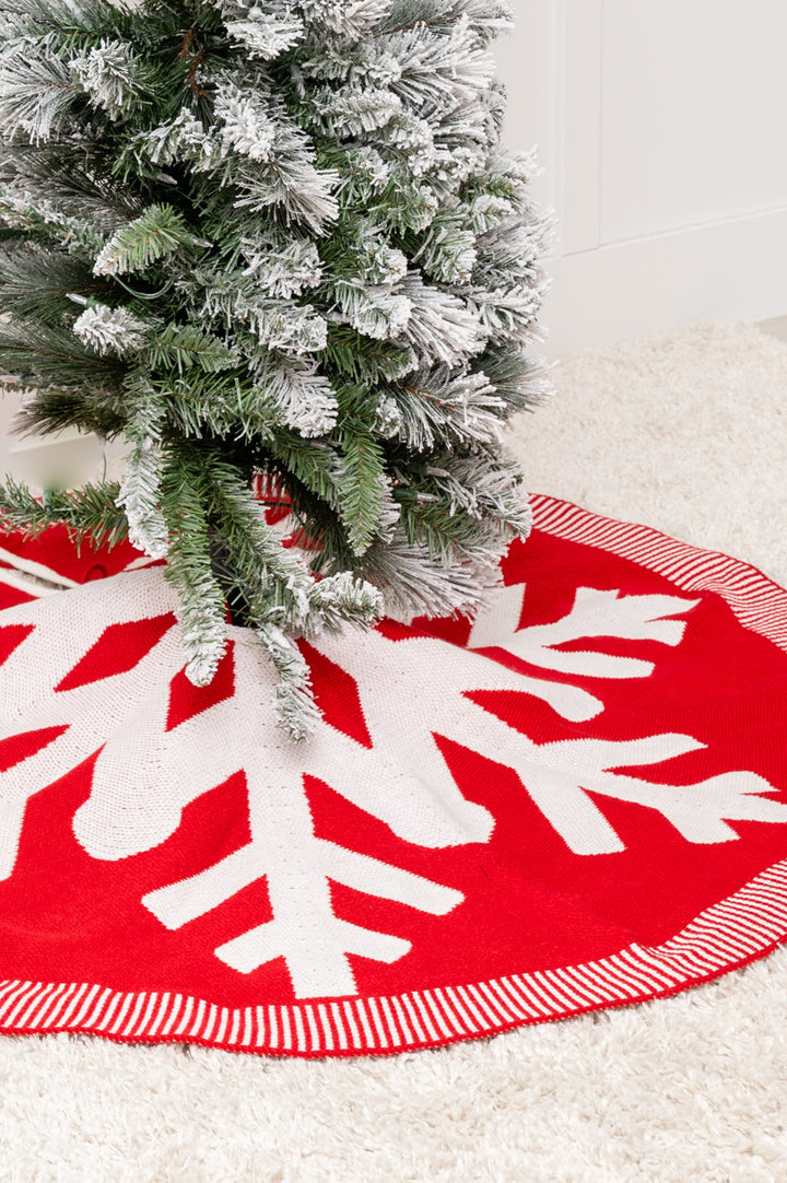 Womens - Snowflake Knit Tree Skirt