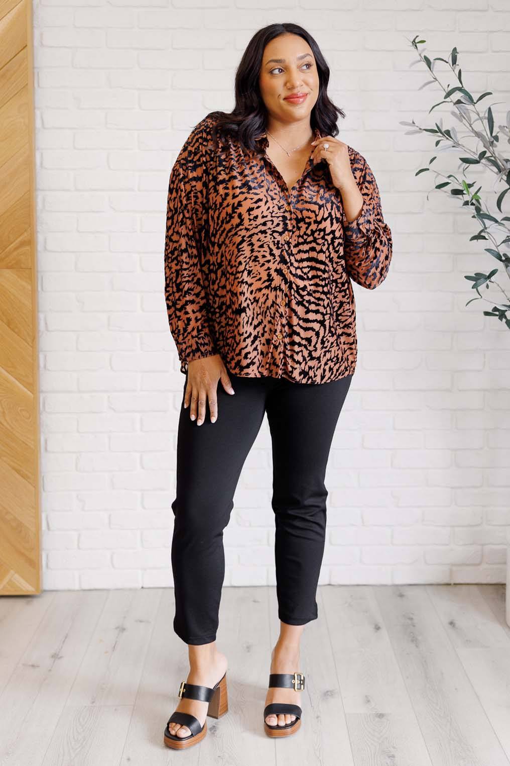 Tops - So Fierce Animal Print Blouse