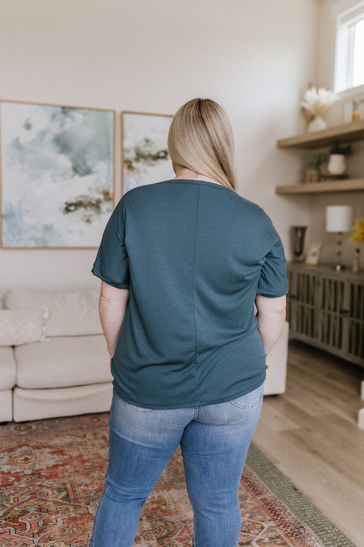 Womens - So Good Relaxed Fit Top In Dark Teal