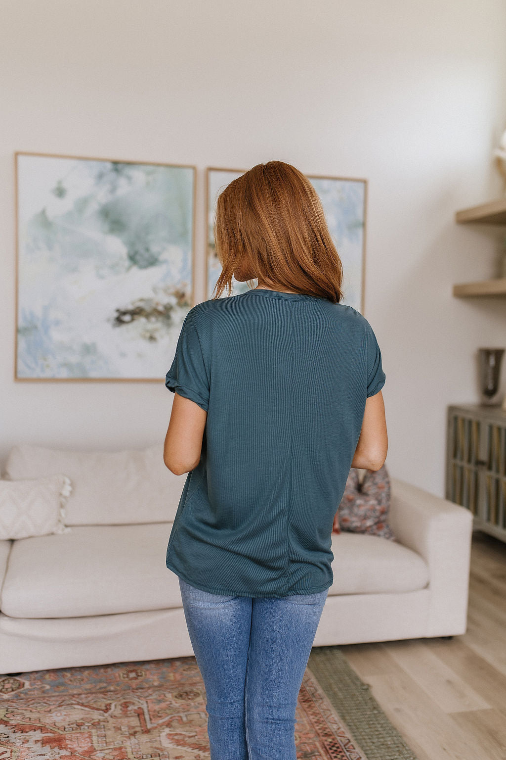 Womens - So Good Relaxed Fit Top In Dark Teal