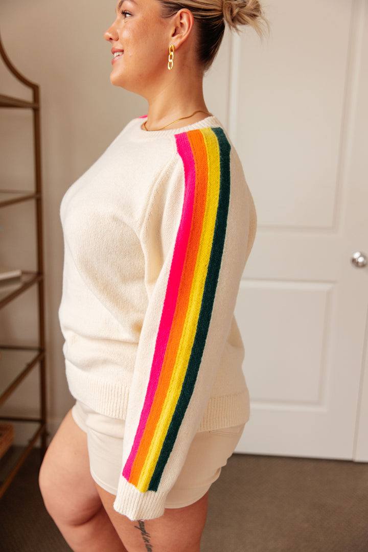 Womens - Songs About Rainbows Striped Sweater