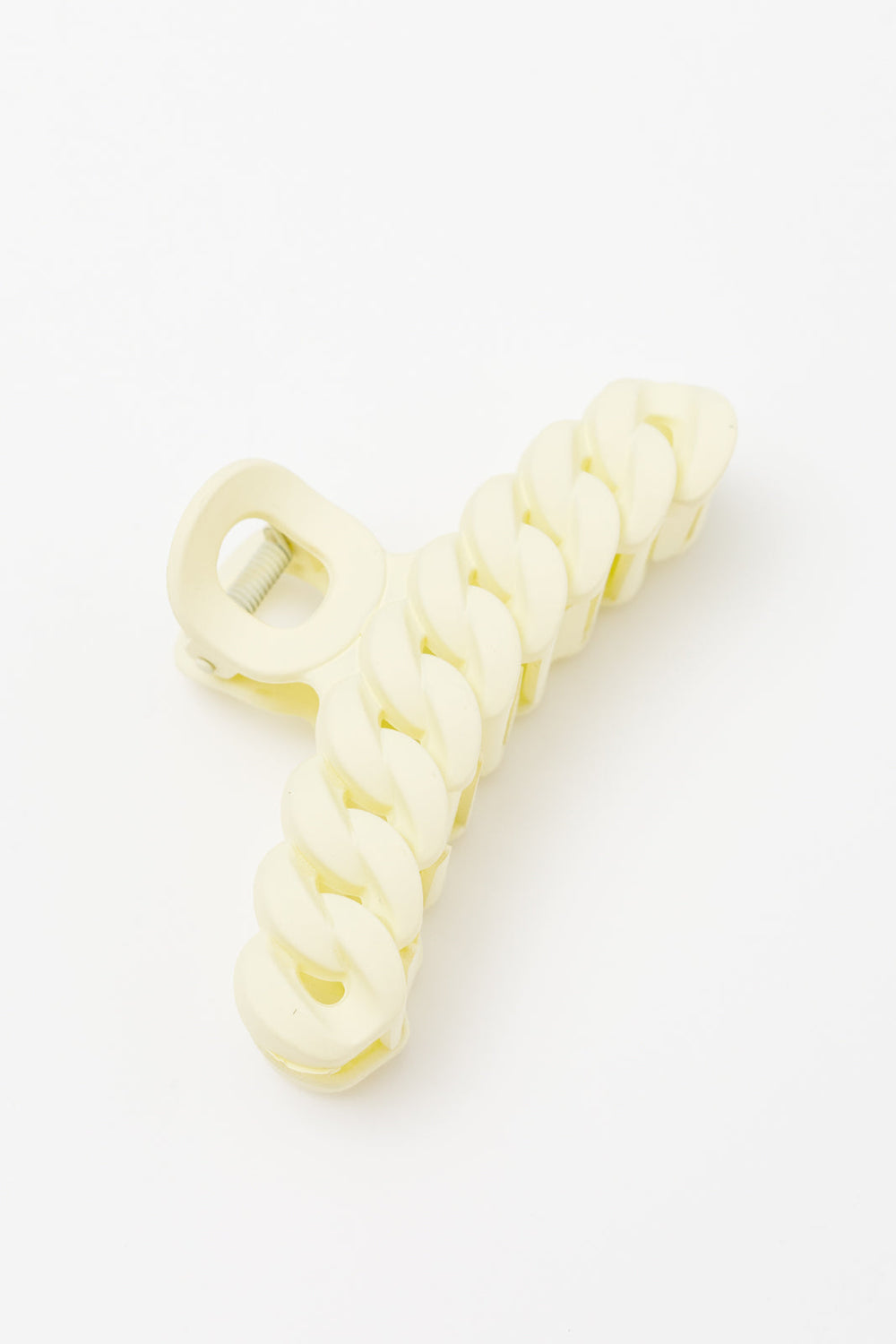 Womens - Spiral Claw Clip In Light Yellow