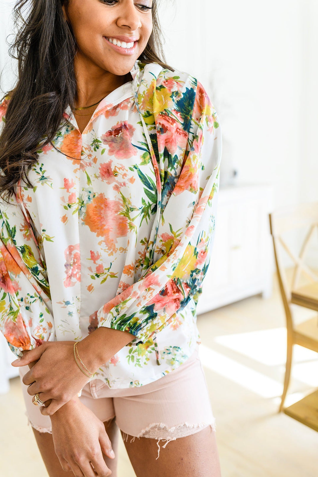 Womens - Spring Haiku Floral Blouse