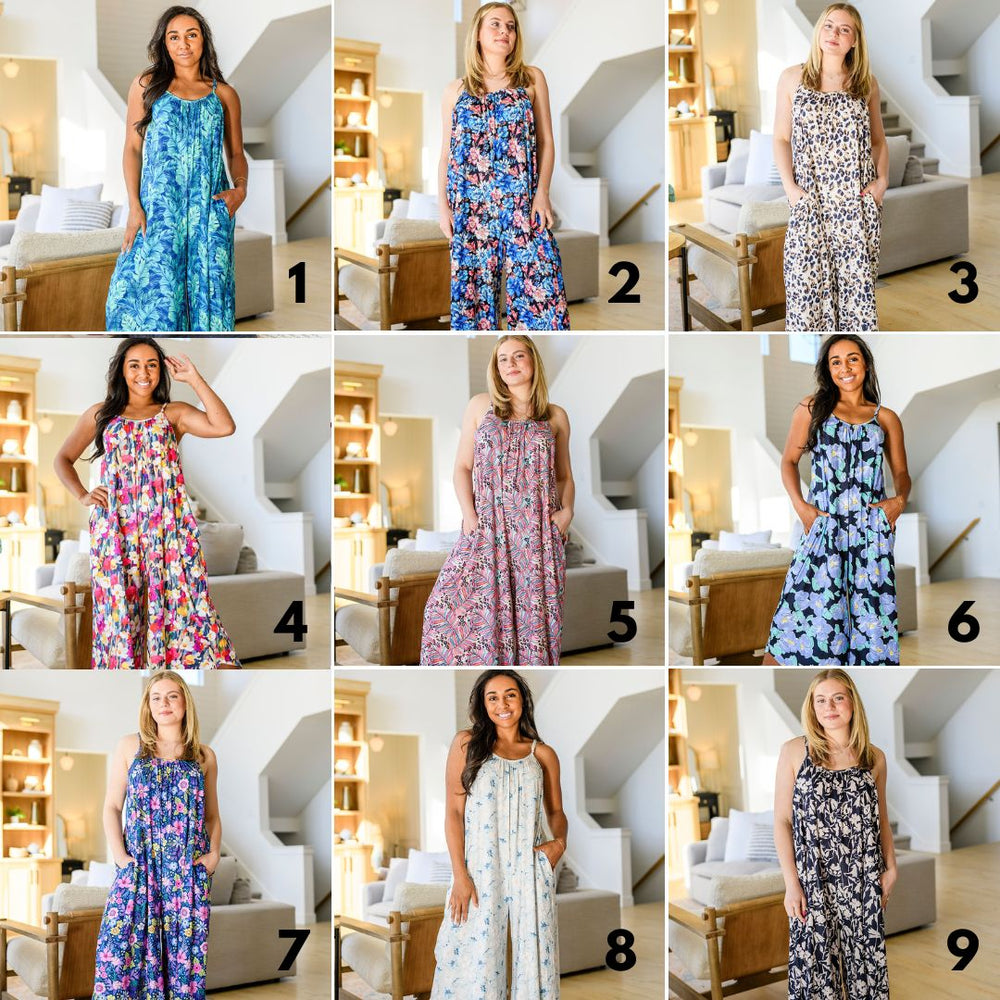 Womens - PREORDER: Relaxed Fit Jumpsuit In Assorted Prints