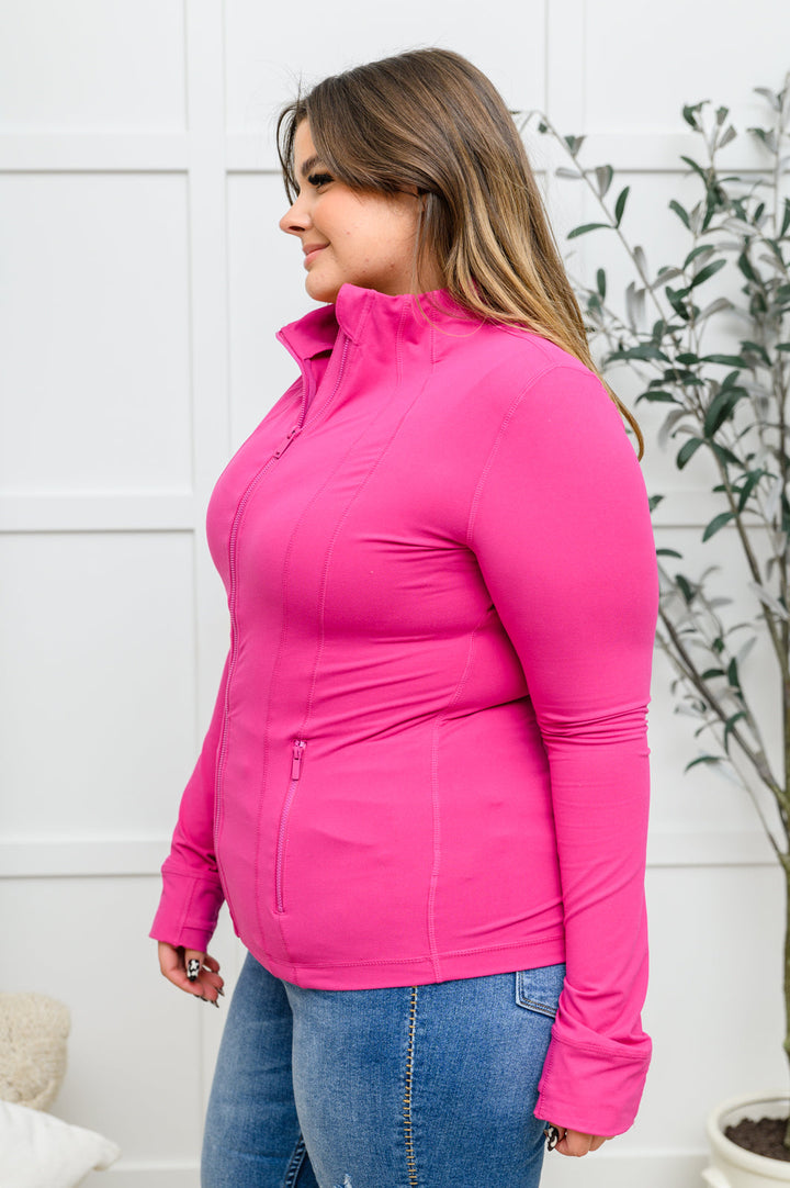 Womens - Staying Swift Activewear Jacket In Raspberry