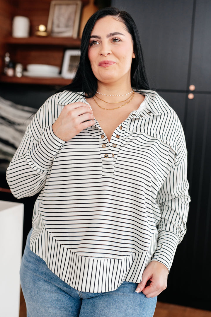 Womens - Striped Serendipity Pullover