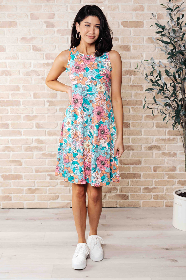 Dresses - Summer Garden Sleeveless Swing Dress