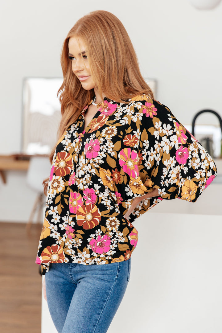 Womens - Take Another Chance Floral Print Top