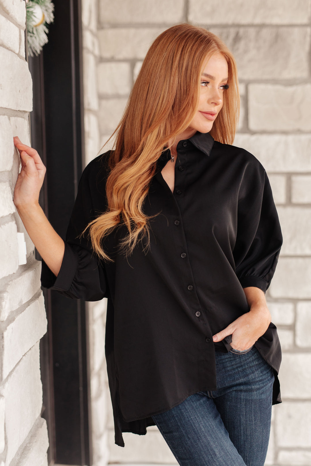 Womens - Turned Out Perfect Oversized Button Down Shirt