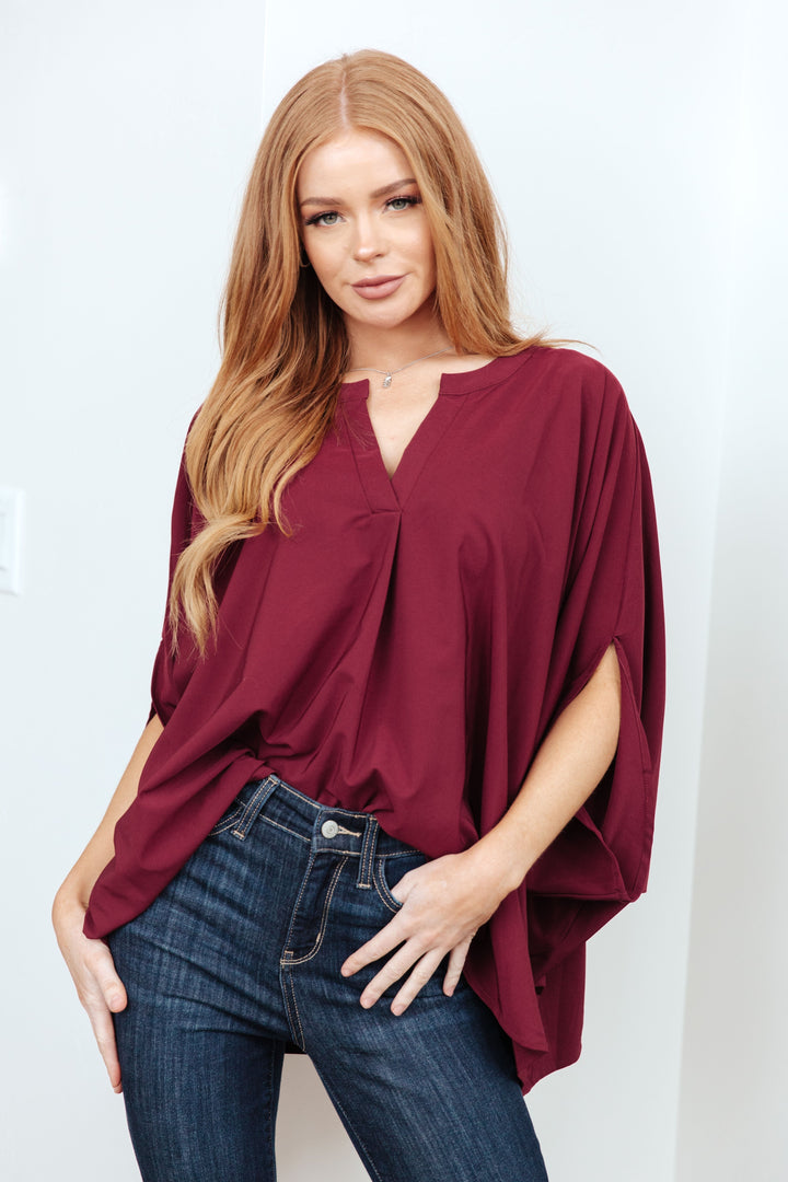 Womens - Universal Philosophy Blouse In Wine