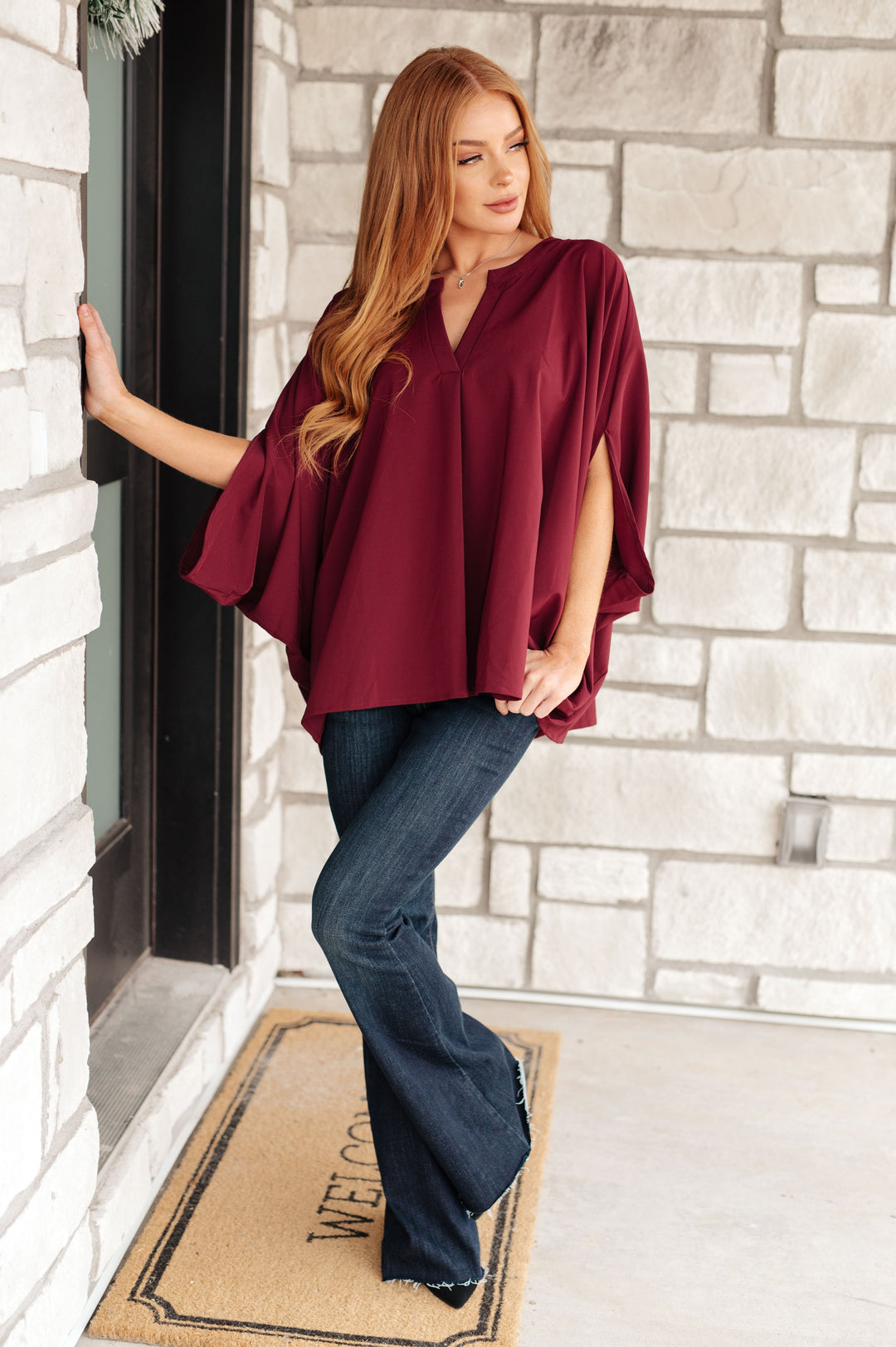 Womens - Universal Philosophy Blouse In Wine