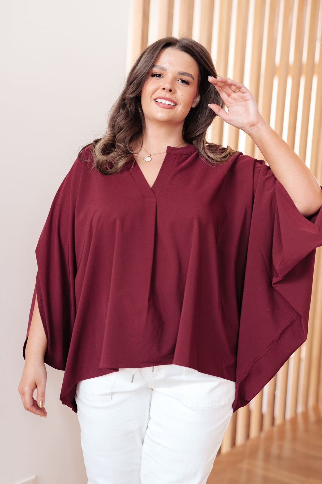 Womens - Universal Philosophy Blouse In Wine