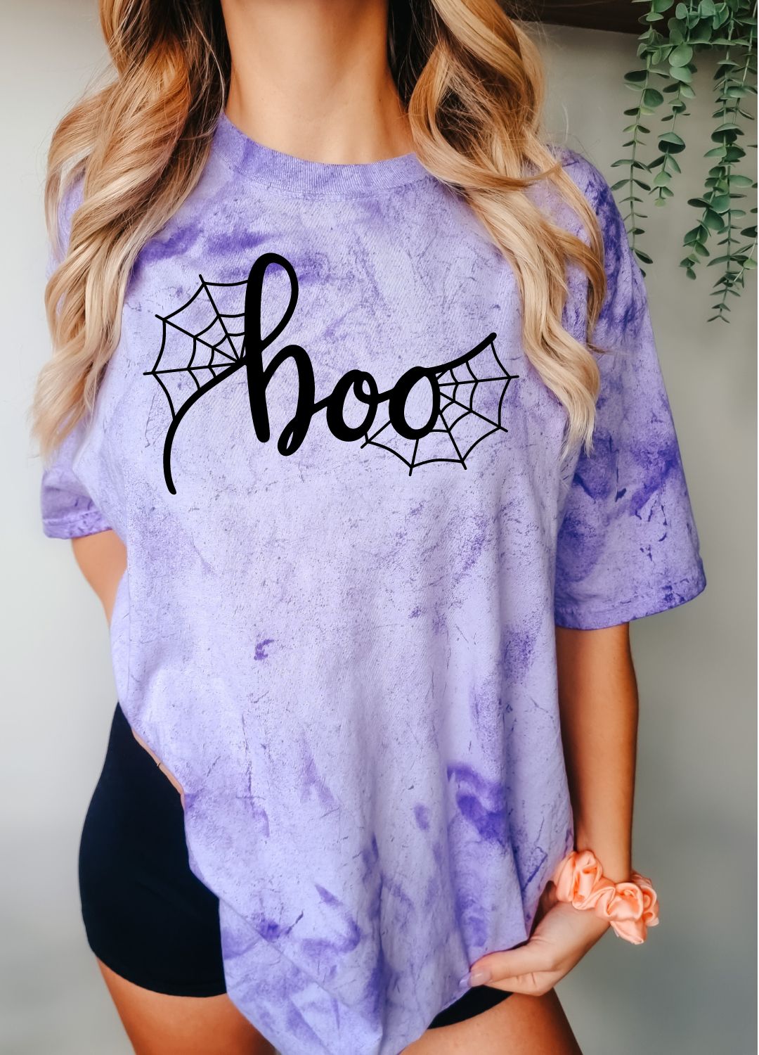 Womens - Boo Graphic Tee In Amethyst