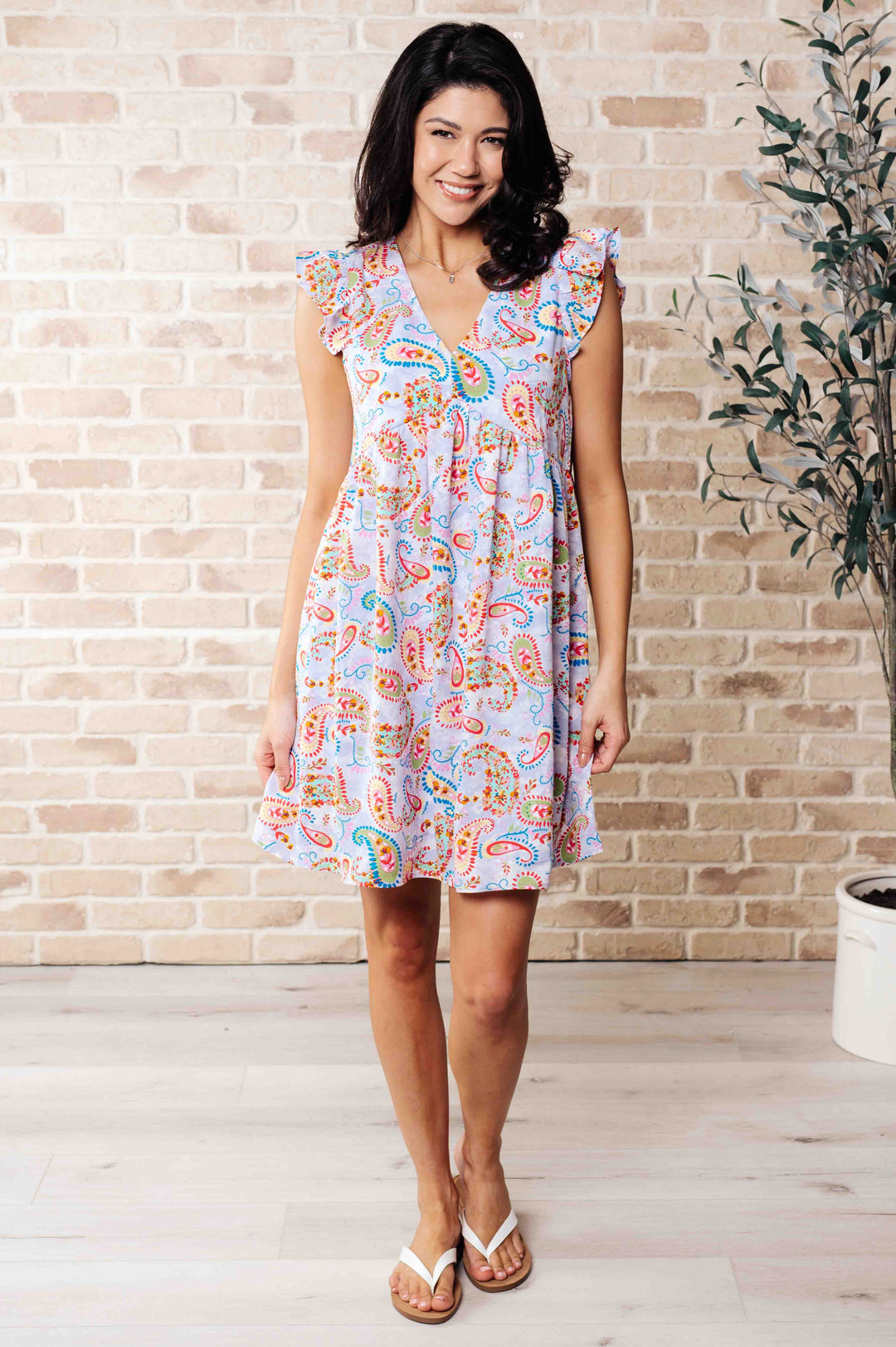 Dresses - Urban Oasis Flutter Sleeve Dress