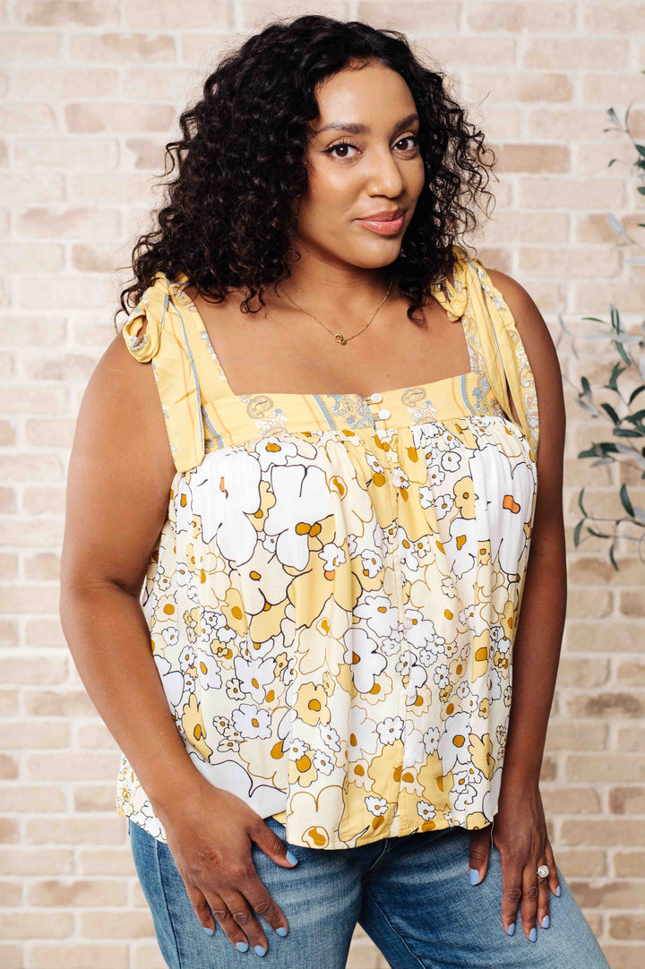 Tops - What's Happening Here Floral Tank