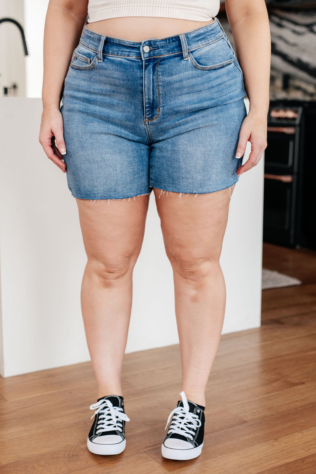 Womens - Willa High Rise Cutoff Shorts