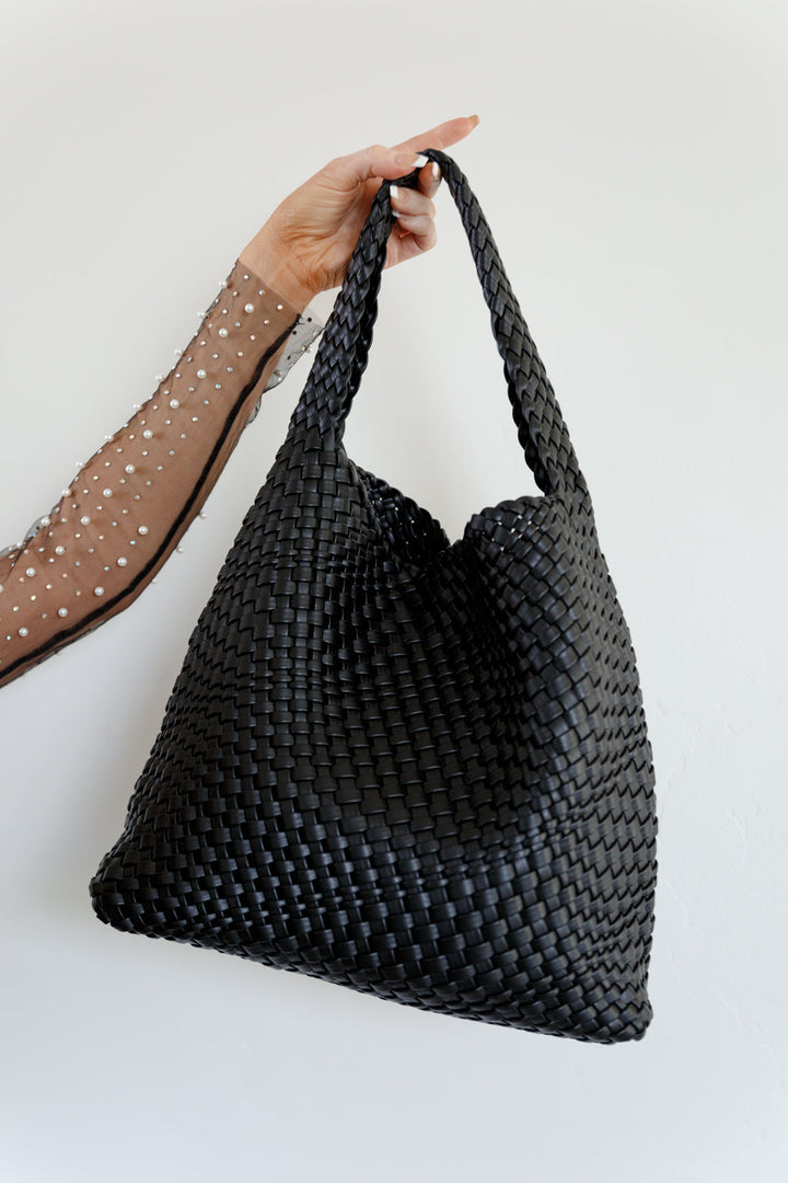 Womens - Woven And Worn Tote In Black