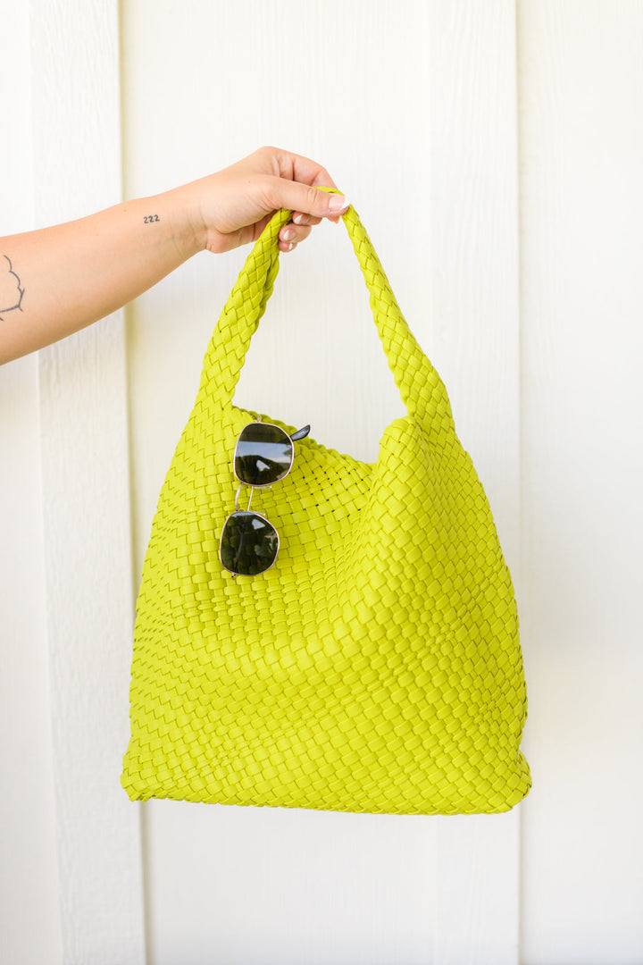 Womens - Woven And Worn Tote In Citron