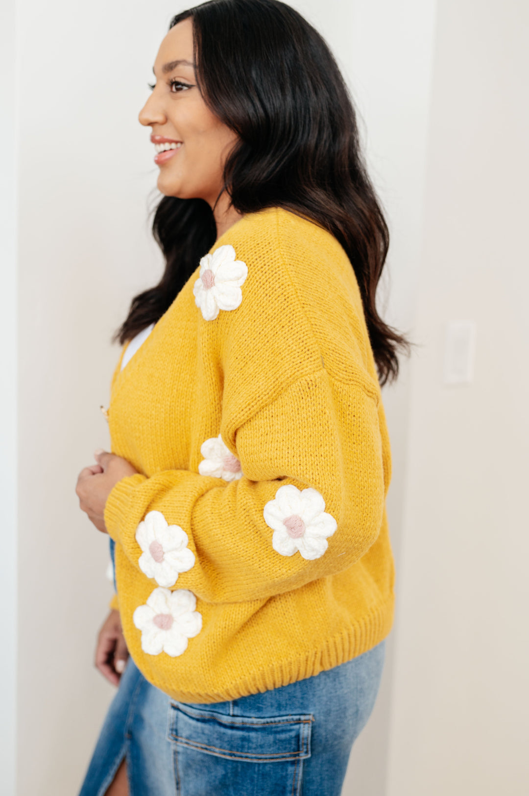 Womens - You're Enough Floral Cardigan