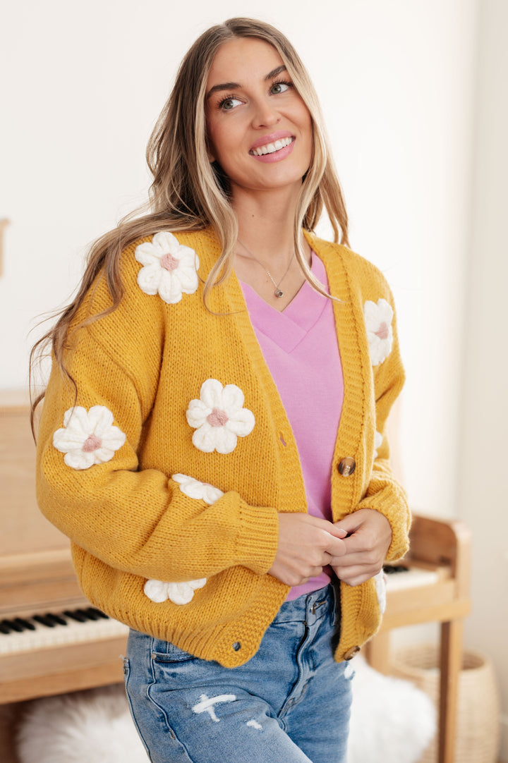 Womens - You're Enough Floral Cardigan
