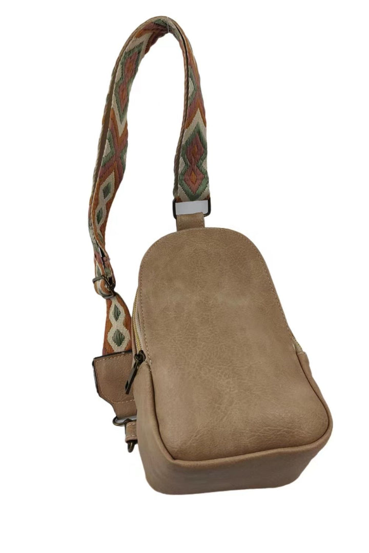 Adjustable Strap PU Leather Sling Bag-Ever Joy