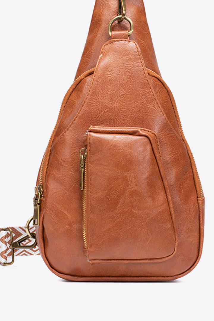 All The Feels PU Leather Sling Bag-Ever Joy