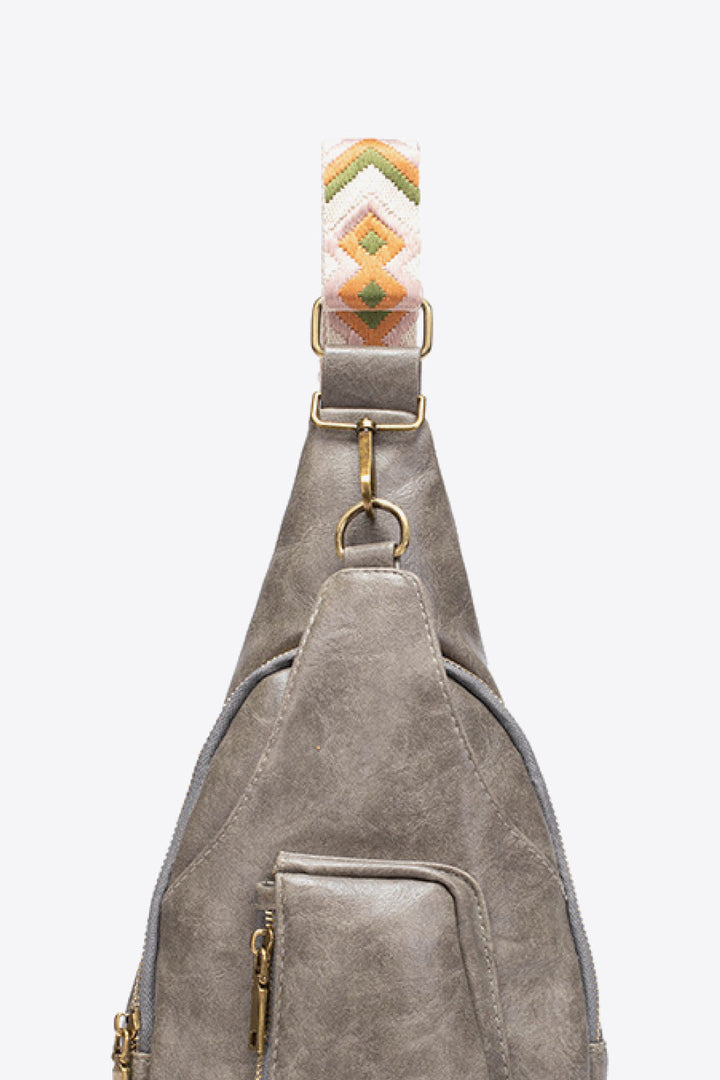 All The Feels PU Leather Sling Bag-Ever Joy