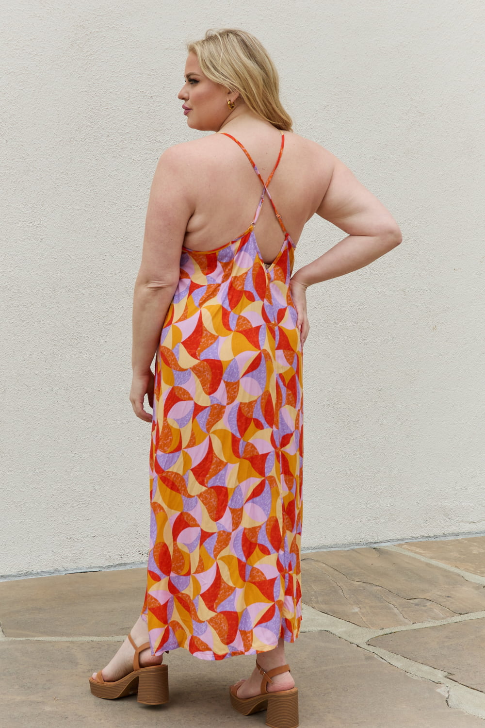 And The Why Full Size Printed Sleeveless Maxi Dress-Ever Joy