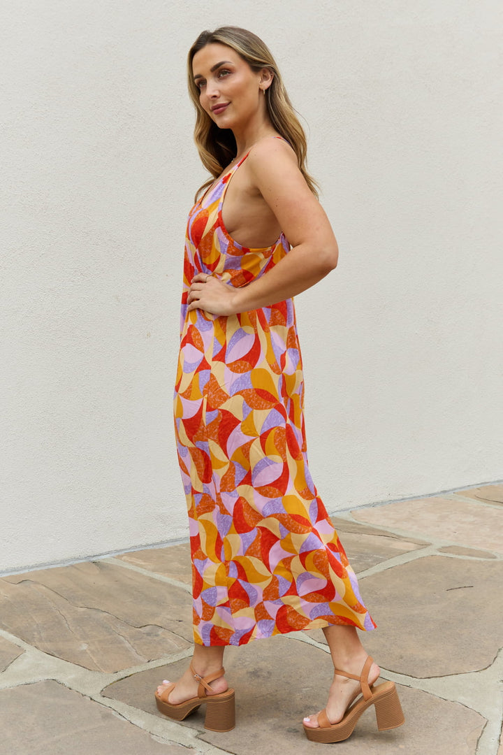 And The Why Full Size Printed Sleeveless Maxi Dress-Ever Joy