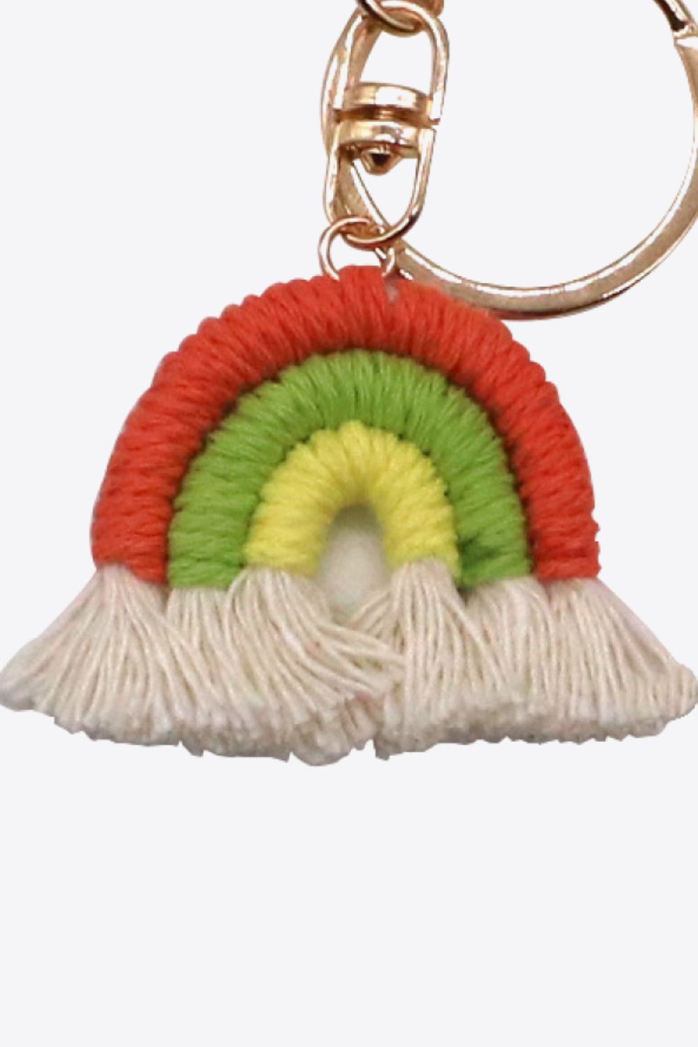 Assorted 4-Pack Rainbow Fringe Keychain