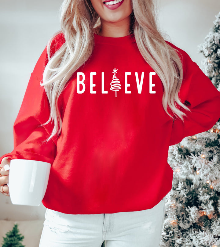 BELIEVE CHRISTMAS SWEATSHIRT