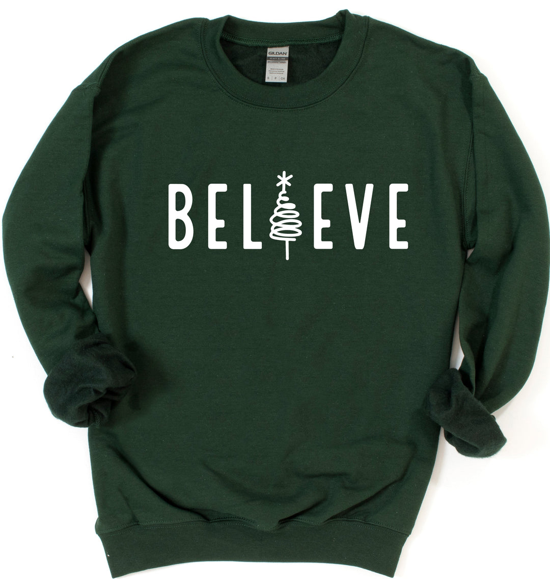 BELIEVE CHRISTMAS SWEATSHIRT