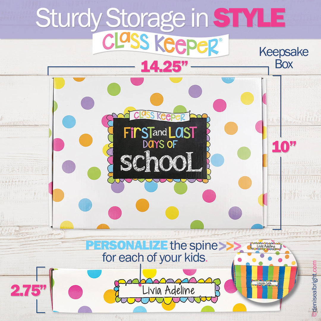 Binder - NEW! Mom Must-Have School Keepsake Kit | Class Keeper® + Photo Prop Deck + School Stickers