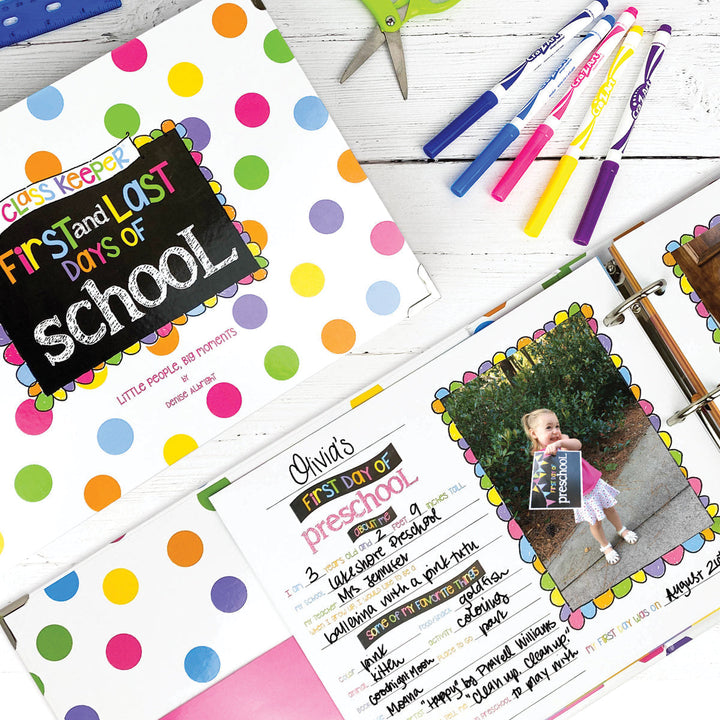 Binder - NEW! Mom Must-Have School Keepsake Kit | Class Keeper® + Photo Prop Deck + School Stickers