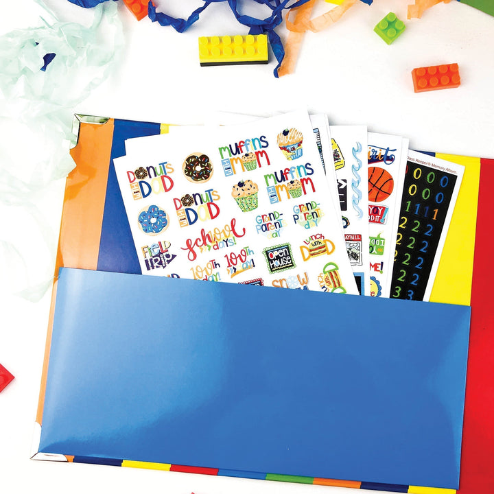 Binder - NEW! Mom Must-Have School Keepsake Kit | Class Keeper® + Photo Prop Deck + School Stickers