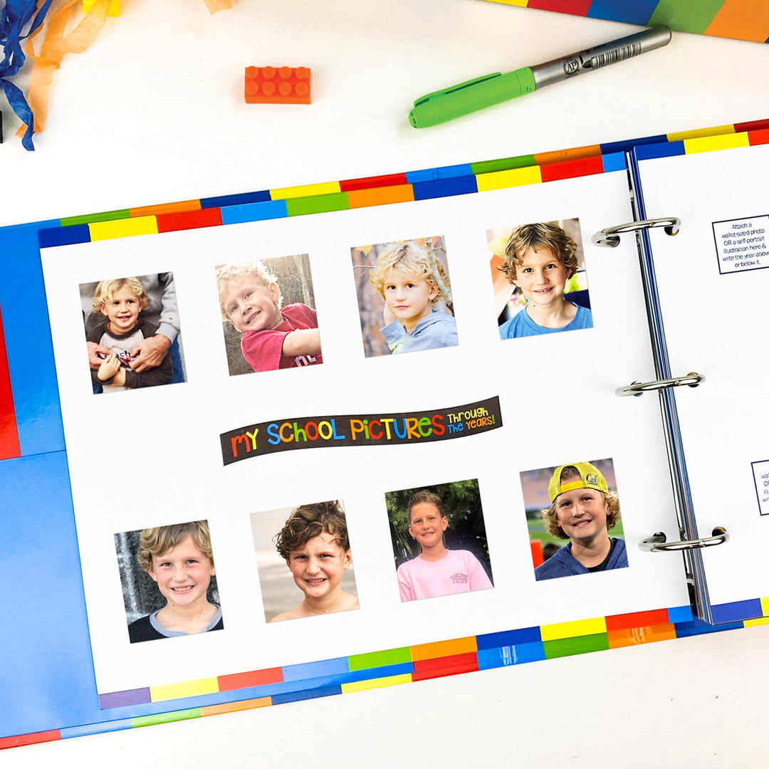 Binder - NEW! Mom Must-Have School Keepsake Kit | Class Keeper® + Photo Prop Deck + School Stickers