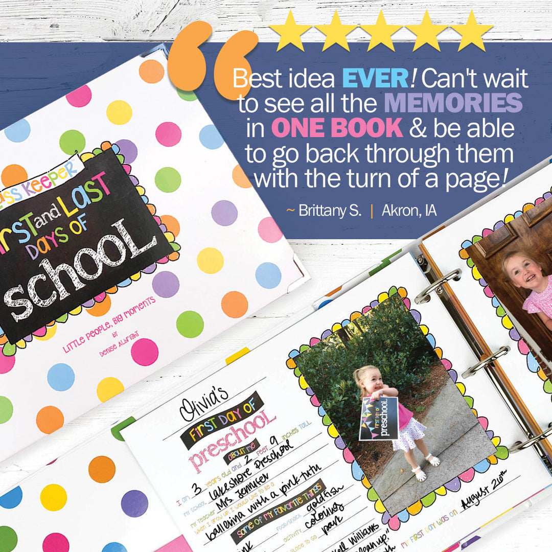 Binder - NEW! Mom Must-Have School Keepsake Kit | Class Keeper® + Photo Prop Deck + School Stickers