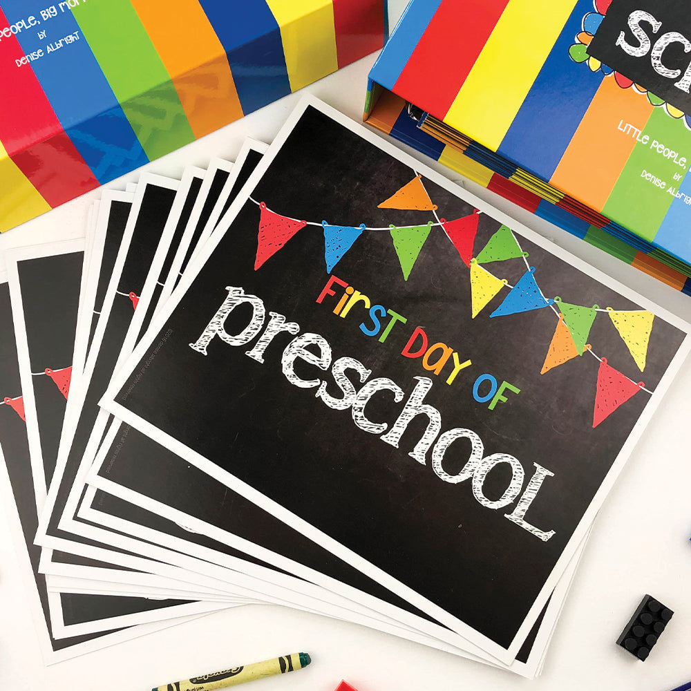 Binder - NEW! Mom Must-Have School Keepsake Kit | Class Keeper® + Photo Prop Deck + School Stickers