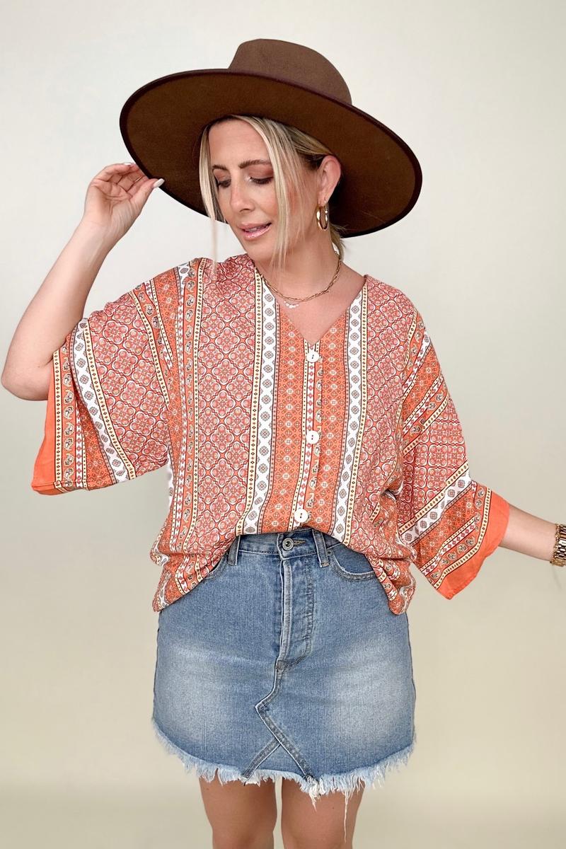 Blouses - Haptics Bohemian Kimono Top