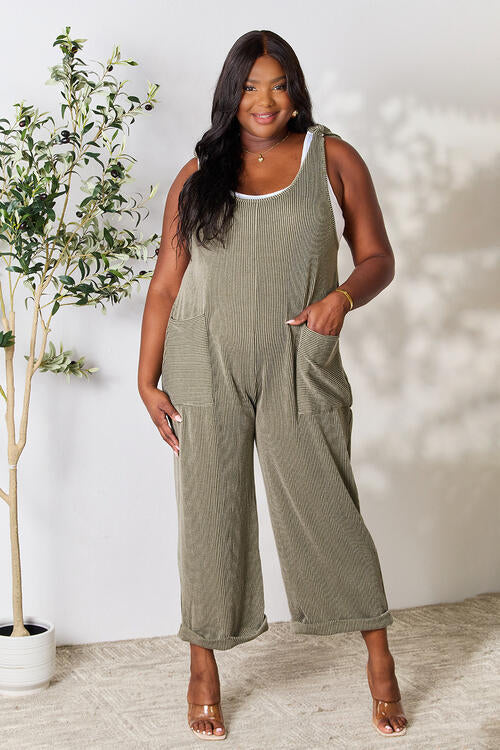 Celeste Full Size Straight Overall With Pockets