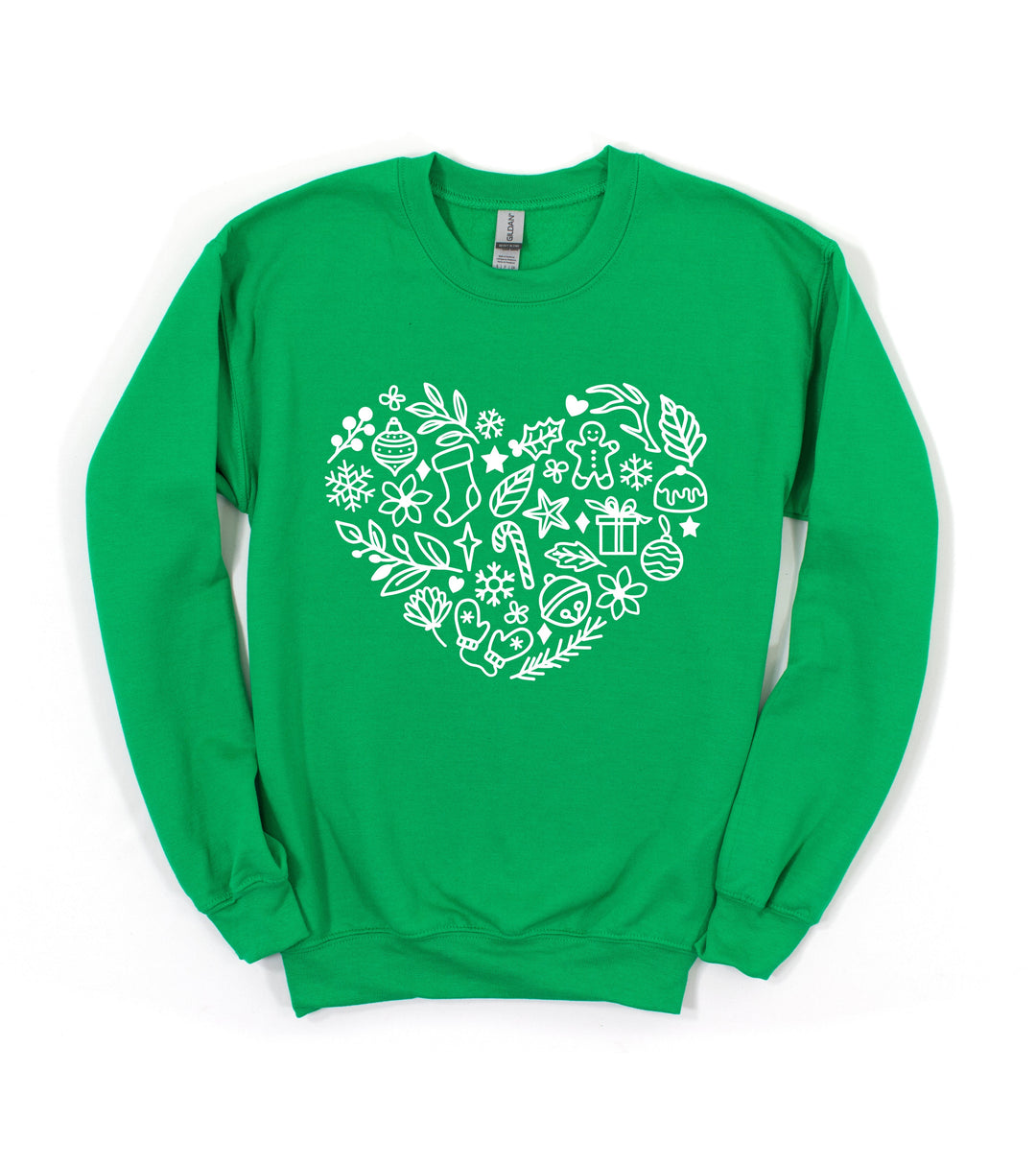 CHRISTMAS HEART SWEATSHIRT