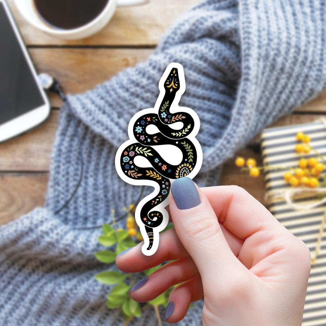 Electronics Stickers & Decals - Magical Boho Snake Sticker, 3-inch