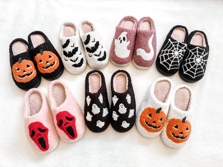 Womens - PREORDER: Halloween Slippers In Seven Prints