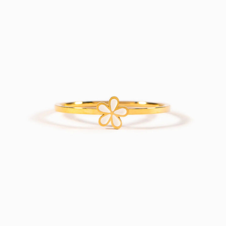 925 Sterling Silver Enamel Flower Ring-Ever Joy